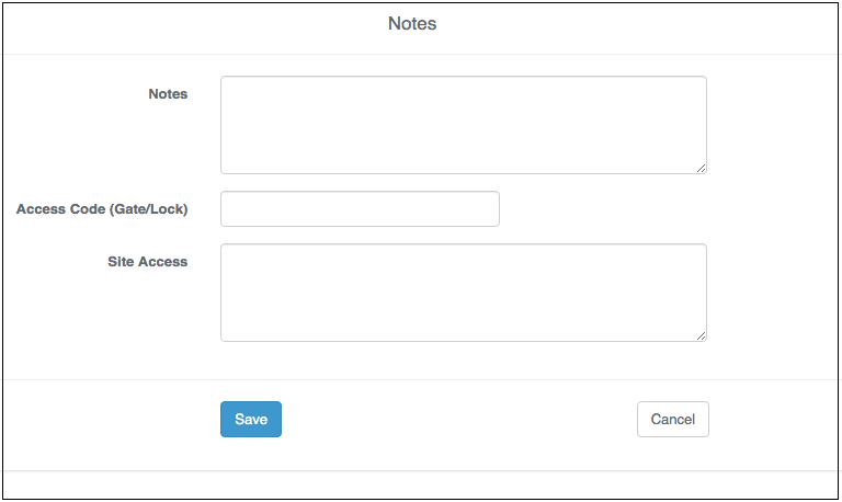 Dropdown menu showing various professional and field service options.