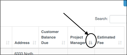 Dropdown menu showing various professional and field service options.
