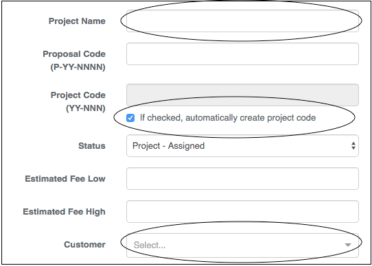Dropdown menu showing various professional and field service options.