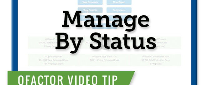 Qfactor Video Tip: Manage by Status
